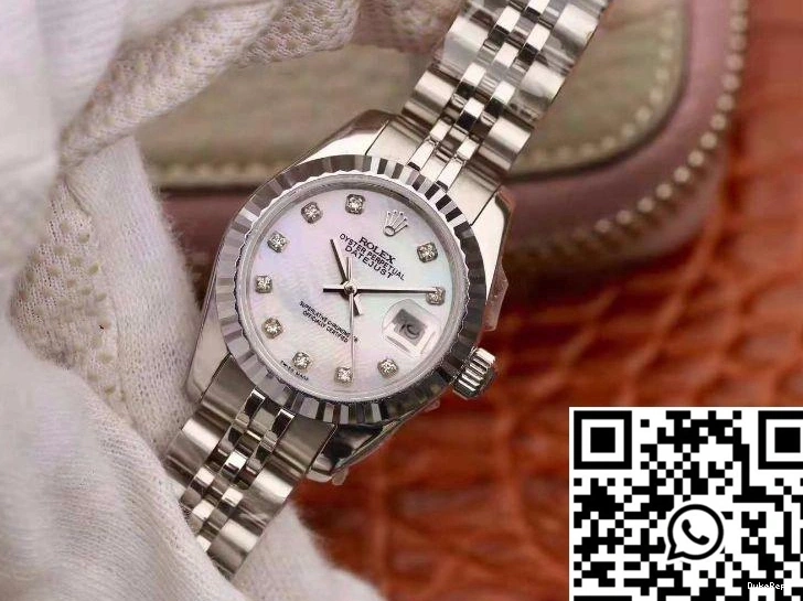 28MM Dial White Datejust Rolex Lady 1006